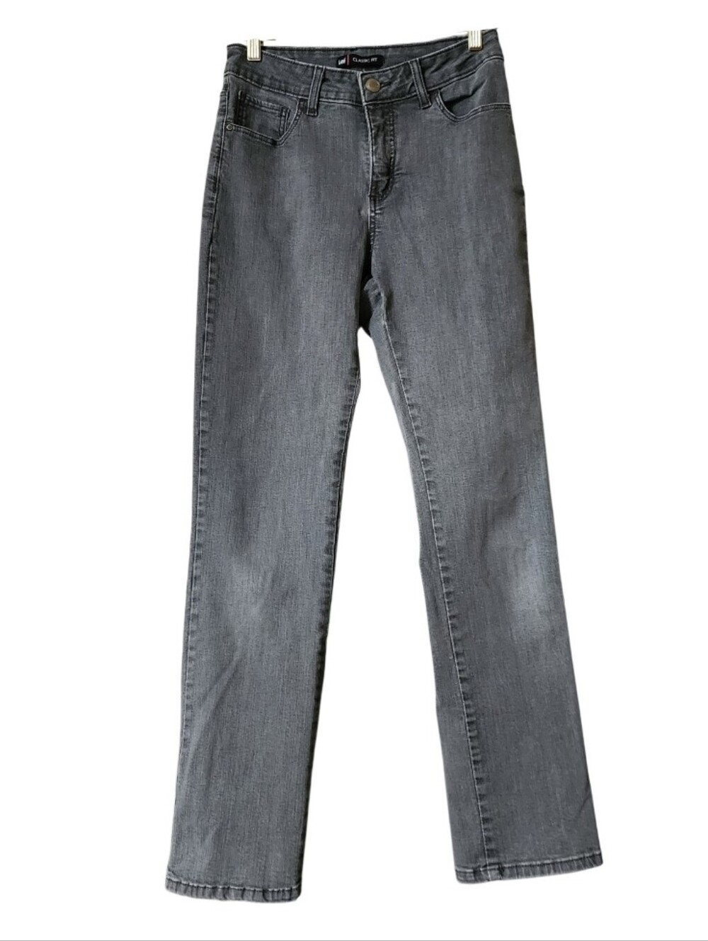 Lee Classic Fit Straight Leg Jeans in Gray Wash